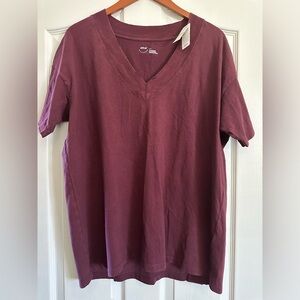 Aerie Deep V neck off the shoulder